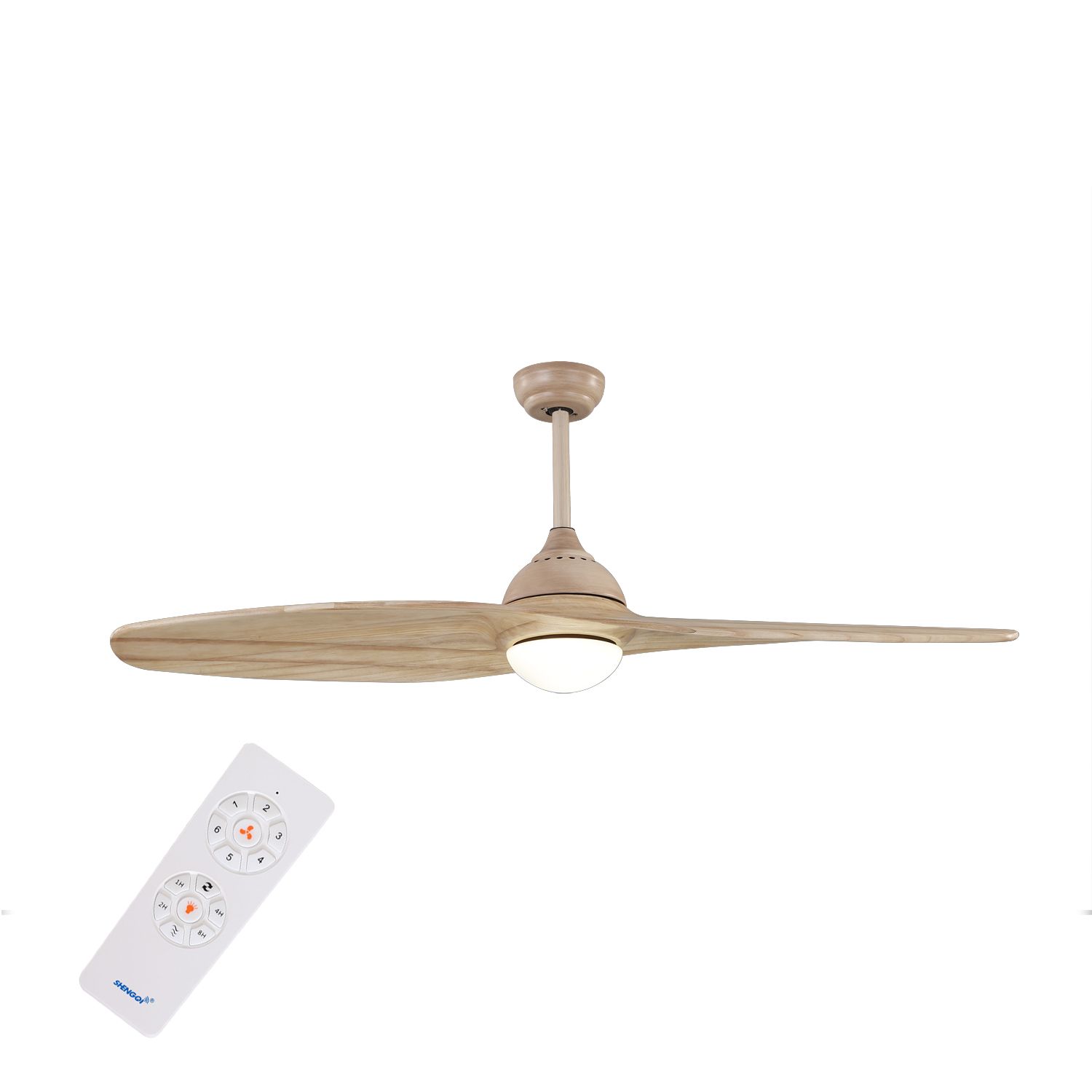 2019 2 Blade Ceiling Fan With Light And Remote Control Ac Dc 54