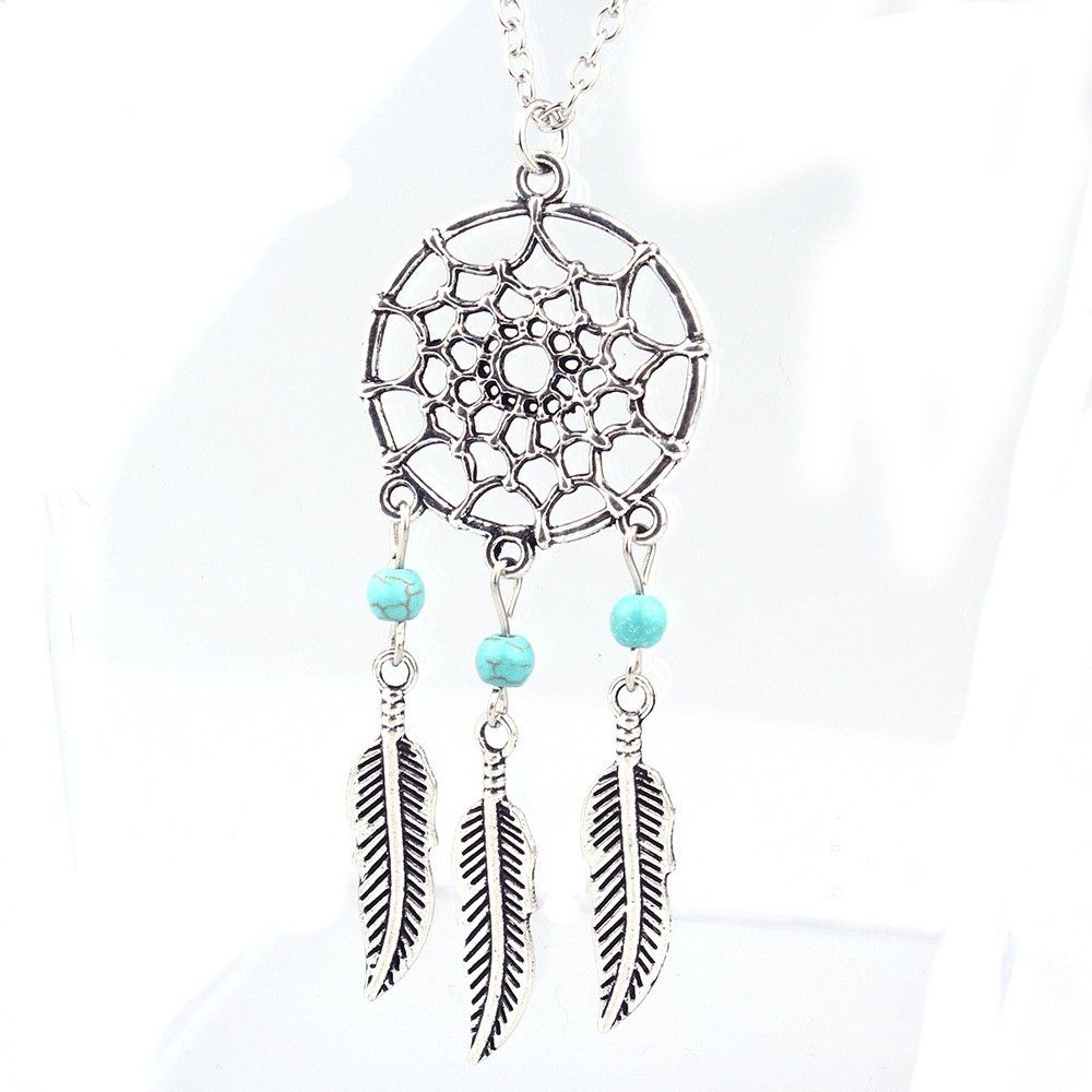 Fashion Dream Catcher Feather Tassel Jewelry Chain Necklace Gift Pendant
