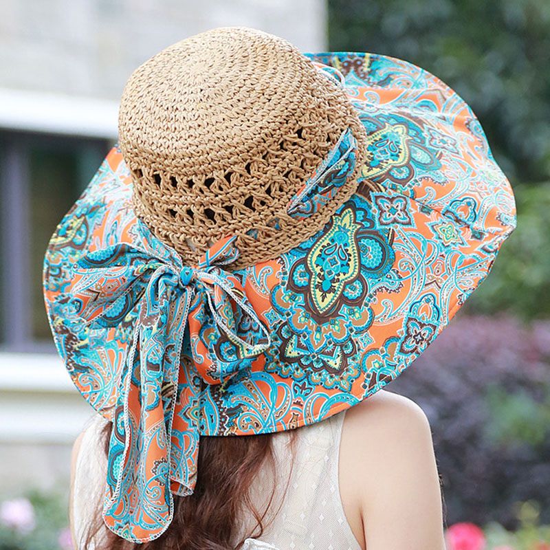 Wholesale Stylish 2017 Summer Floppy Anti UV Sun Hats For Women