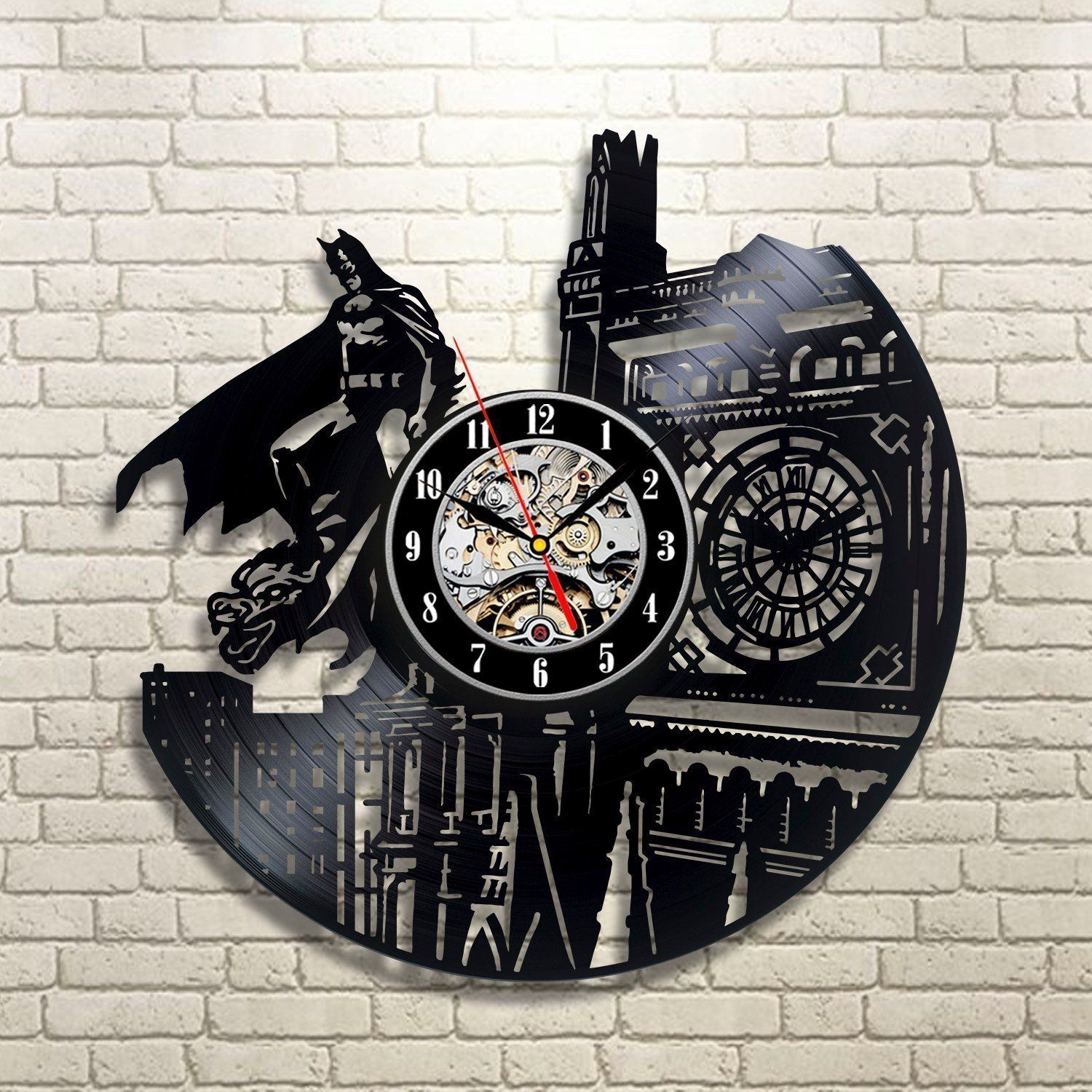 Vinyl Wall Clock Batman Dark Knight Wall Clock Blackdecor Home