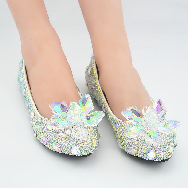 Acquista Ballerine A Punta Ballerine Sexy Da Sera Scarpe Da Ballo Cenerentola Scarpe Fatte A Mano Perline Da Sposa / Scarpe Da Damigella Donore Nigh Club Party Shoes 238 A 29,54 €