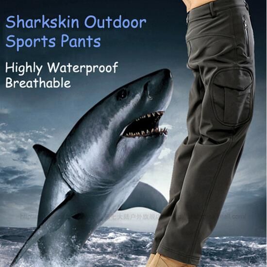 TAD Mens Outdoor Pants Military Shark Skin Soft Shell Waterproof Fleece Trousers