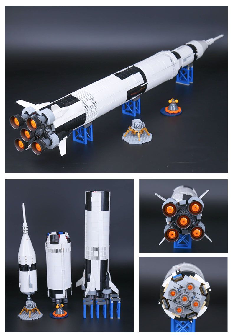 THE APOLLO SATURN V LAUNCH VEHICLE LEPIN BLOCKS LEPIN BRICKS 37003 UK 2020 From Shahua76cn, GBP ££52.54 | DHgate UK
