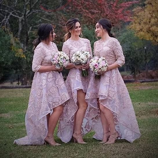 high low country bridesmaid dresses