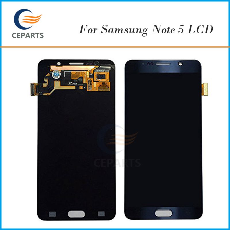 2020 Original Screen For Samsung Galaxy Note 5 N920a N920t Lcd Display Touch Screen Digitizer With Frame Complete Parts White And Grey Color From Ceparts 104 93 Dhgate Com