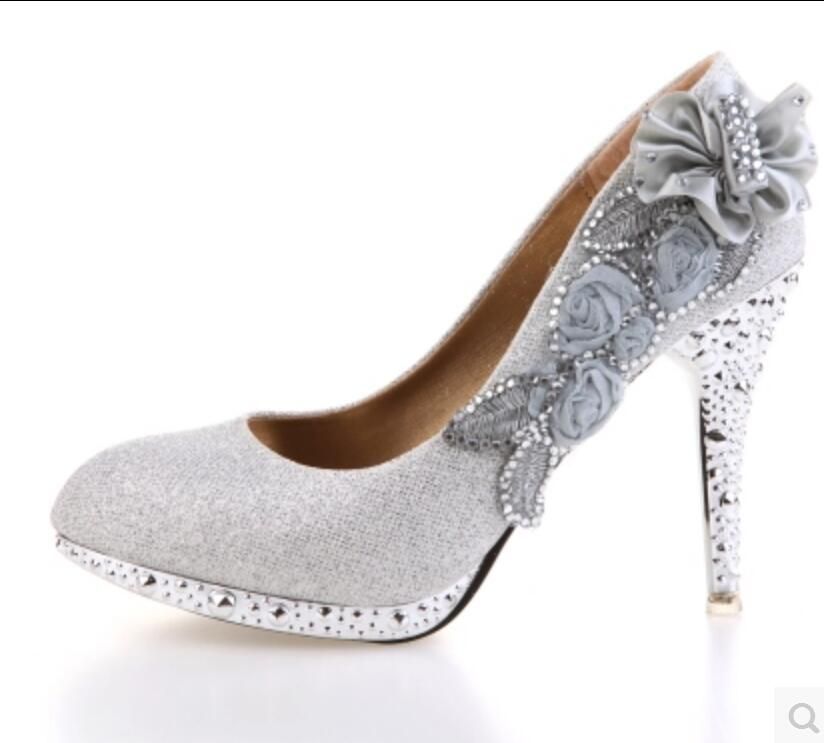sale silver heels