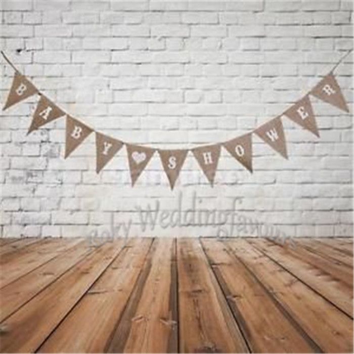 CHRISTENING Hessian Bunting Banner NEW BABY Vintage Burlap