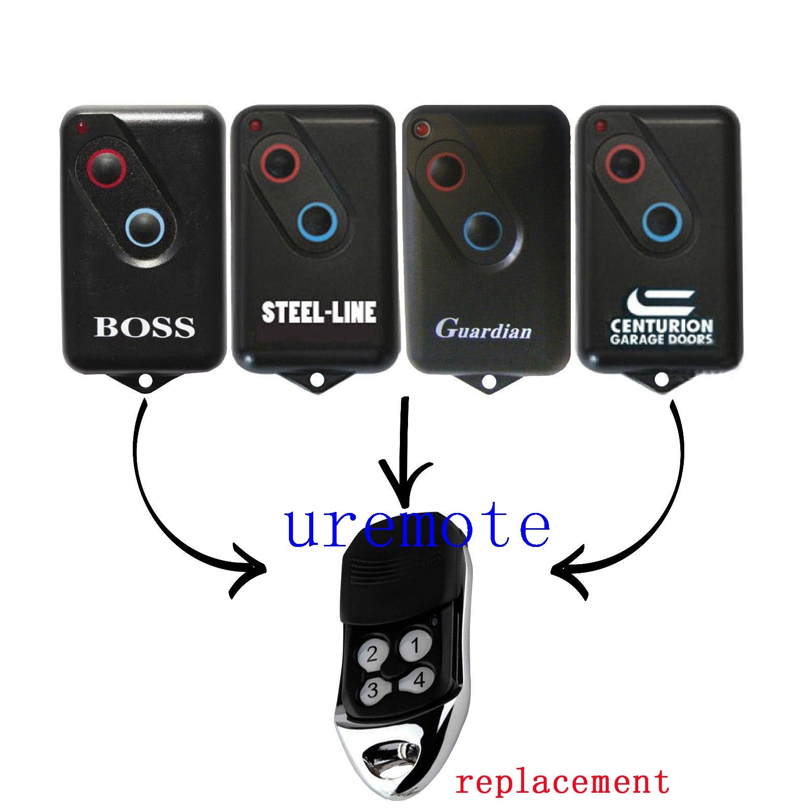 Boss Guardian Steelline Remote Replacement 2211l Bht4 Bol4 Bol6 Brd1 Garage Door Remote Buy Lock Picking Tools Buy Lock Picks From Uremote 331 66
