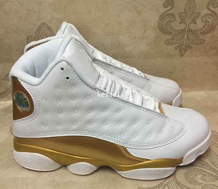 white and gold 13s