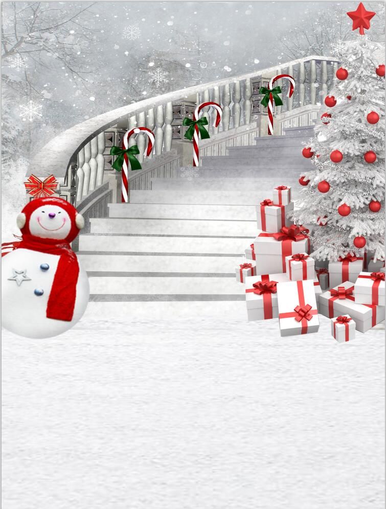 Thin Vinyl Photography Christmas Backgrounds Computer Printed Children  Photography Backdrops for Photo Studio CM-6531