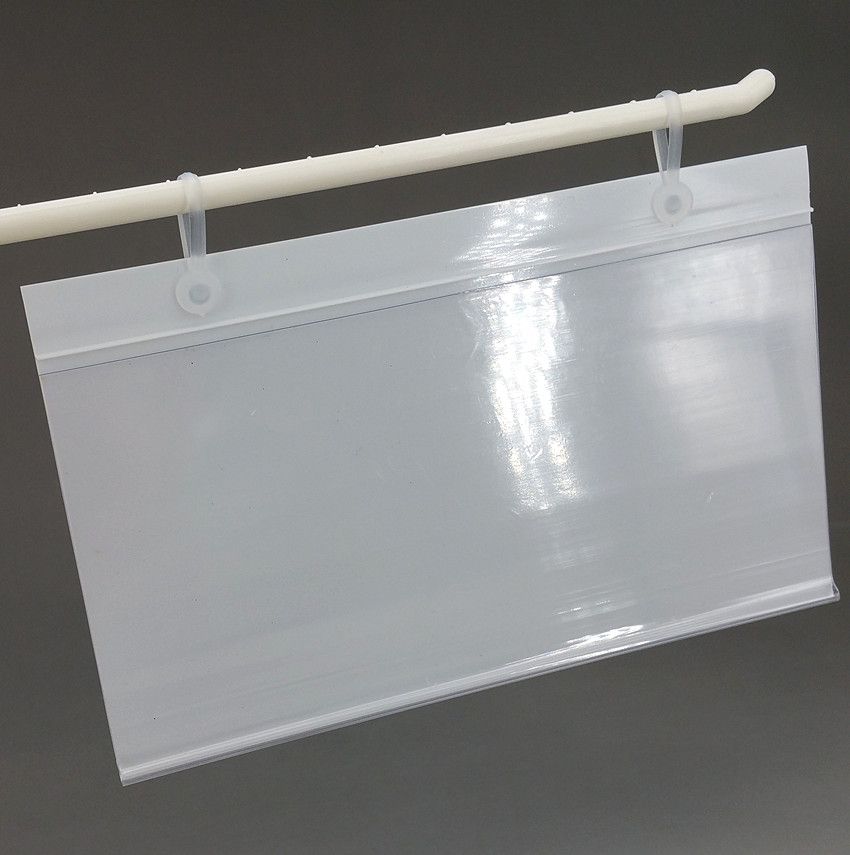 2021 Various Sizes PVC Plastic Price Tag Sign Label Display Holder With