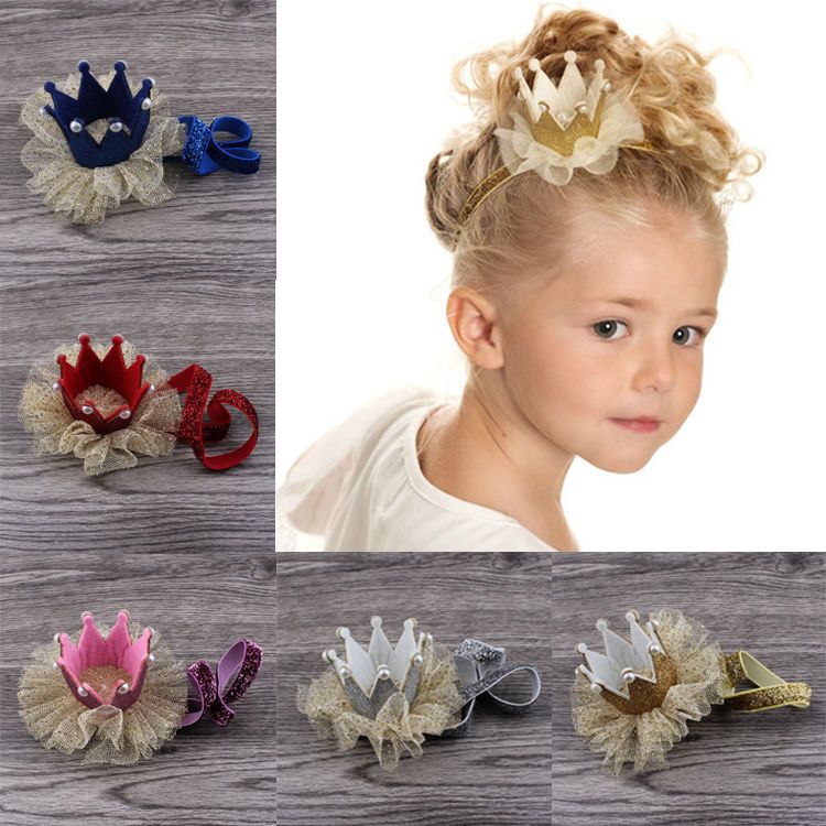 Baby Hair Accessories Hair Clips Cute Baby Girls Crown Princess