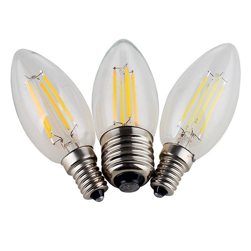 Edison Bulb C35 C35l Led Candle Lamp E14 2w 4w 6w Cob High Power Edison Bulb C35 C35l Led Candle Lamp E14 2w 4w 6w Cob High Power Ac220v 85 265v Energy Saving Light For Pendant Lamps