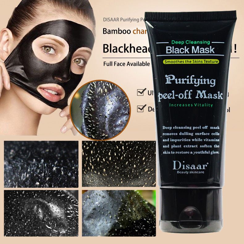 black charcoal mask
