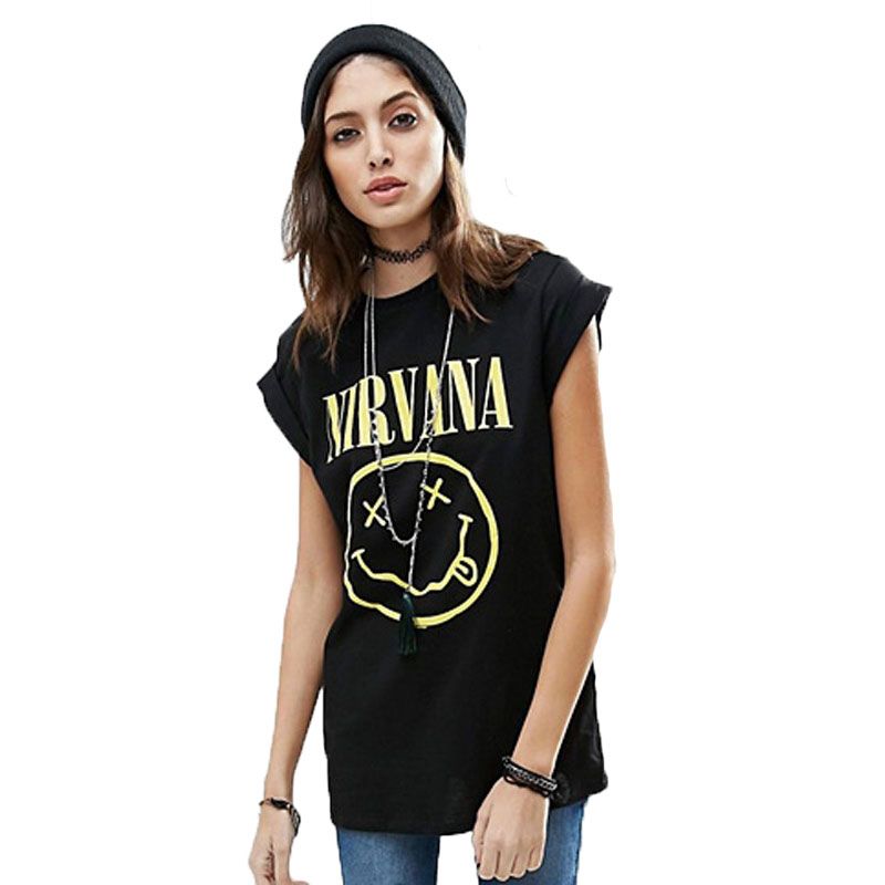 camiseta nirvana mujer