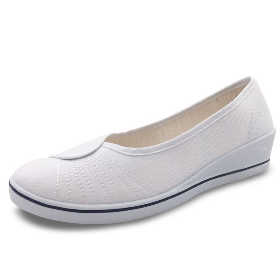 Scarpe con zeppa bianche Scarpe con zeppa nere Scarpe da infermiera Scarpe casual da lavoro 2020 Da dlglobal, 14,12 € | DHgate Mobile