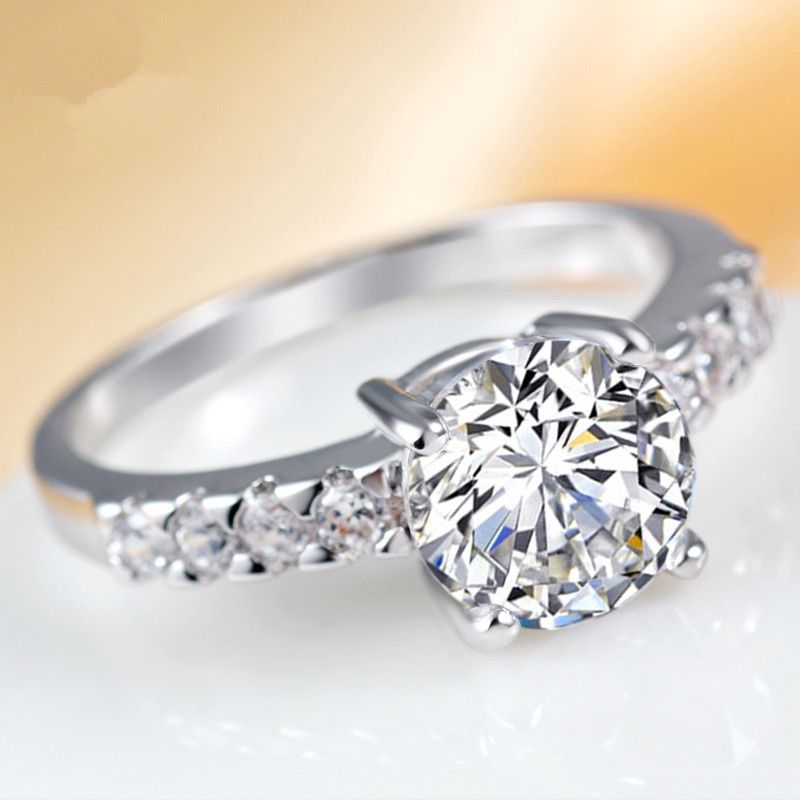 7 diseños para elegir Señoras Diamante Anillo de Dedo imitaion Jewlery vendedor del Reino Unido