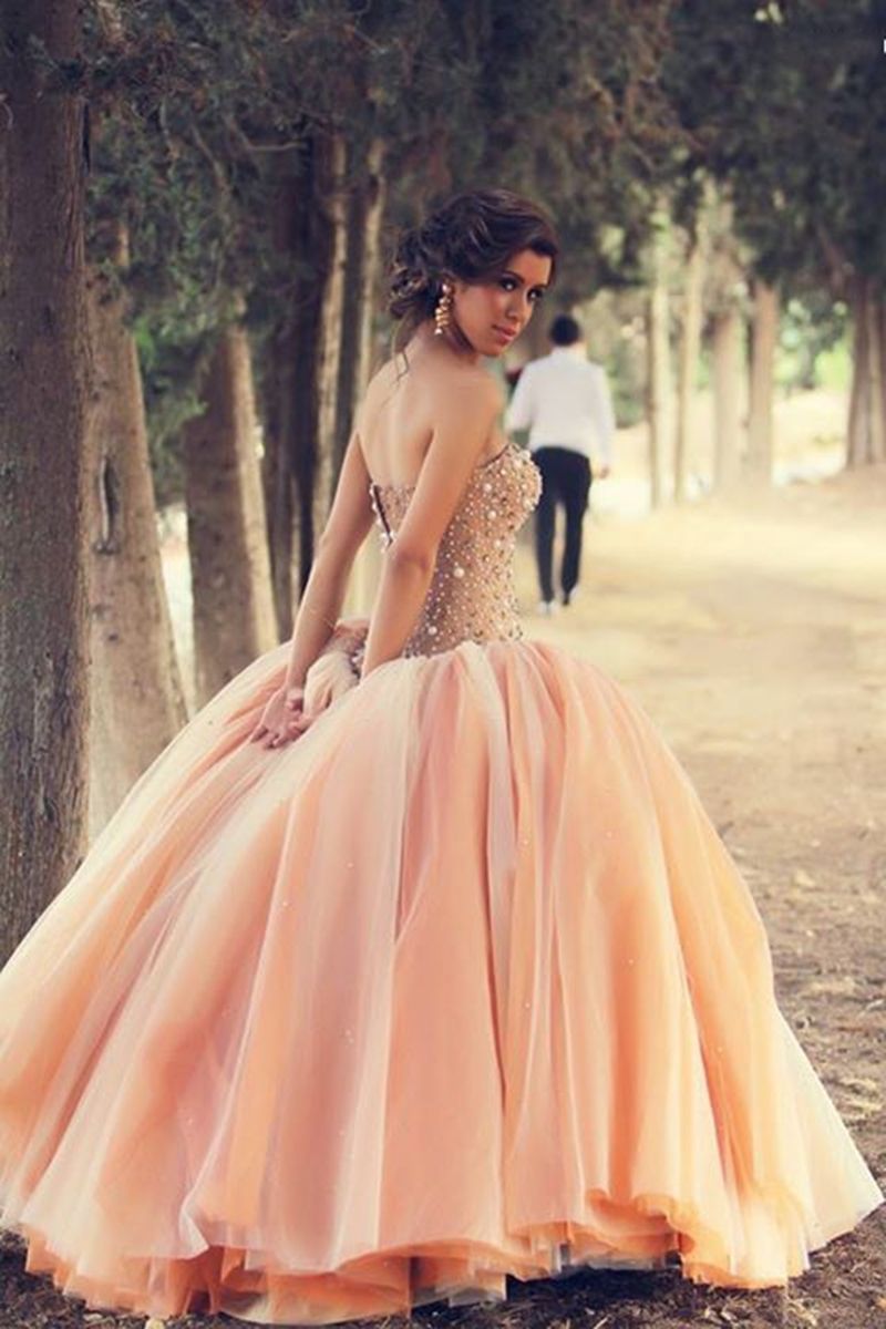 Vestidos de fiesta de bola de melocotón personalizado Vestidos de quinceañera con cuentas con cuentas con coronas con gruesas con cuentas con cuentas Formas Festa 2018 Dulce 16 Vestidos Fiesta vestido de noche Vestidos de fiesta de bola de melocotón personalizado Vestidos de quinceañera con cuentas con cuentas con coronas con gruesas con cuentas con cuentas Formas Festa 2018 Dulce 16 Vestidos Fiesta vestido de noche