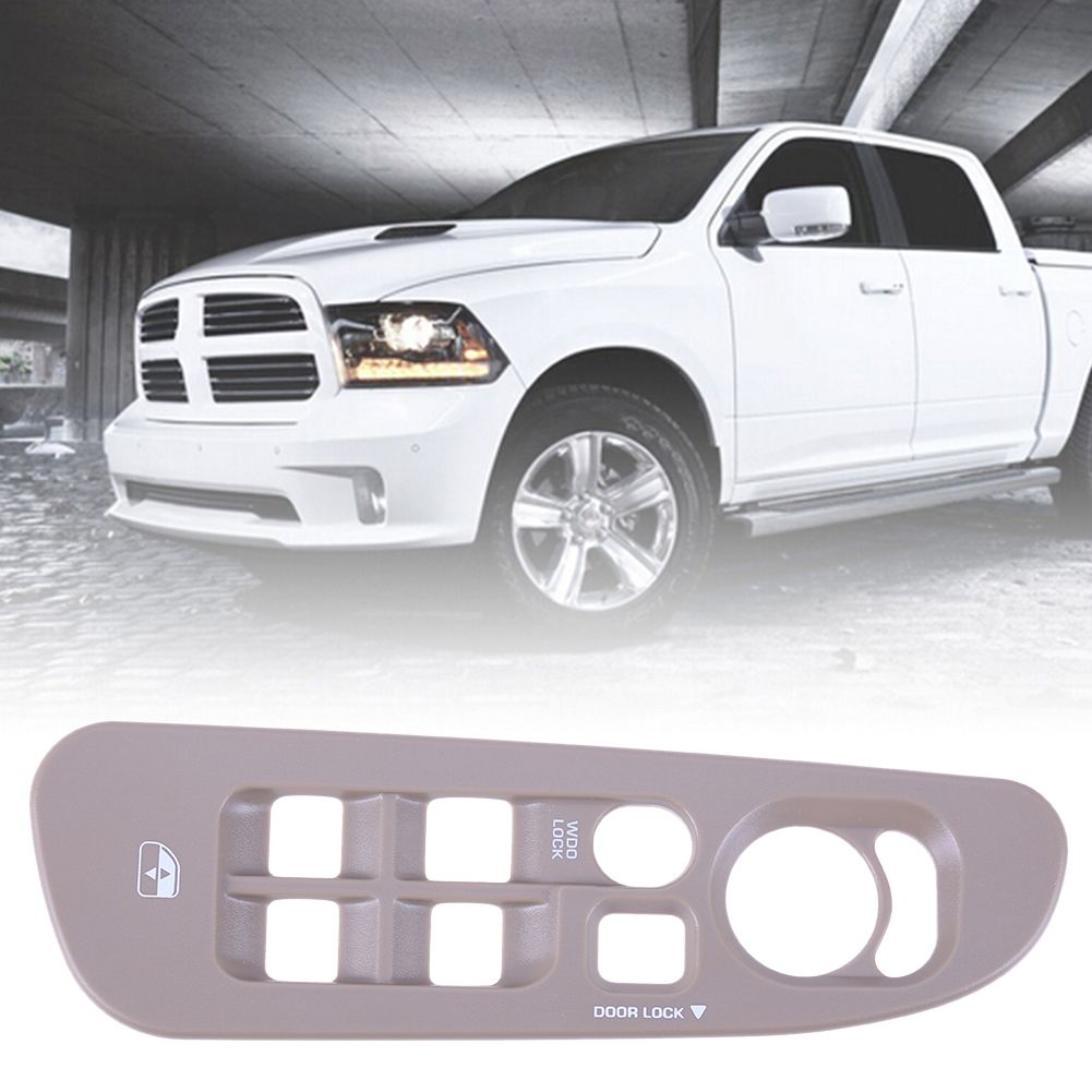 Master Window Switch Bezel Driver Side 02-05 Dodge Ram 1500 2500 3500 Dark Gray