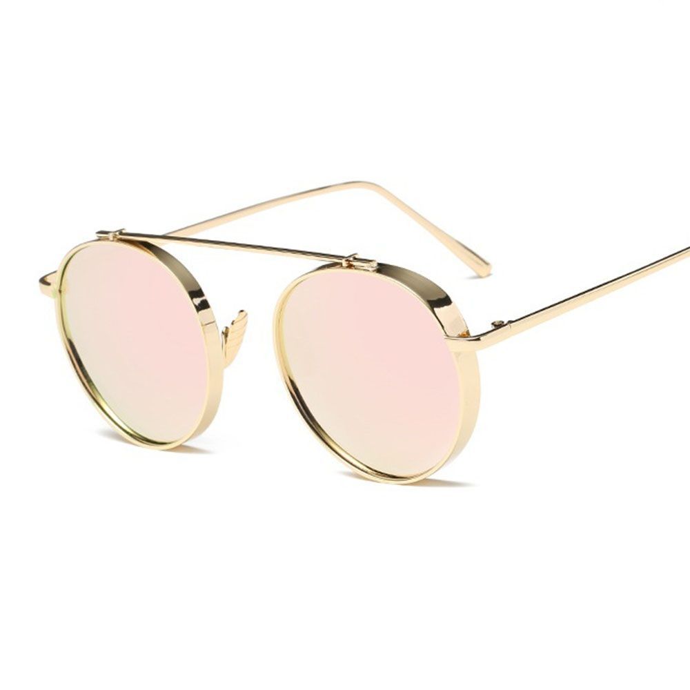 thick gold frame sunglasses