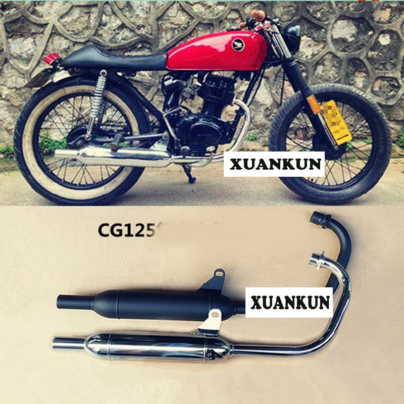 2021 Cg125 Wy125 Motorcycle Retro Retrofit Exhaust Pipe Back Pressure Pipe Exhaust Pipe Heavier Mute From Anlaiwang88 58 3 Dhgate Com