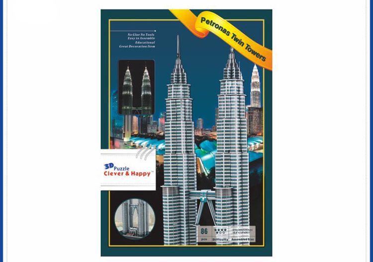 twin towers 3d puzzle