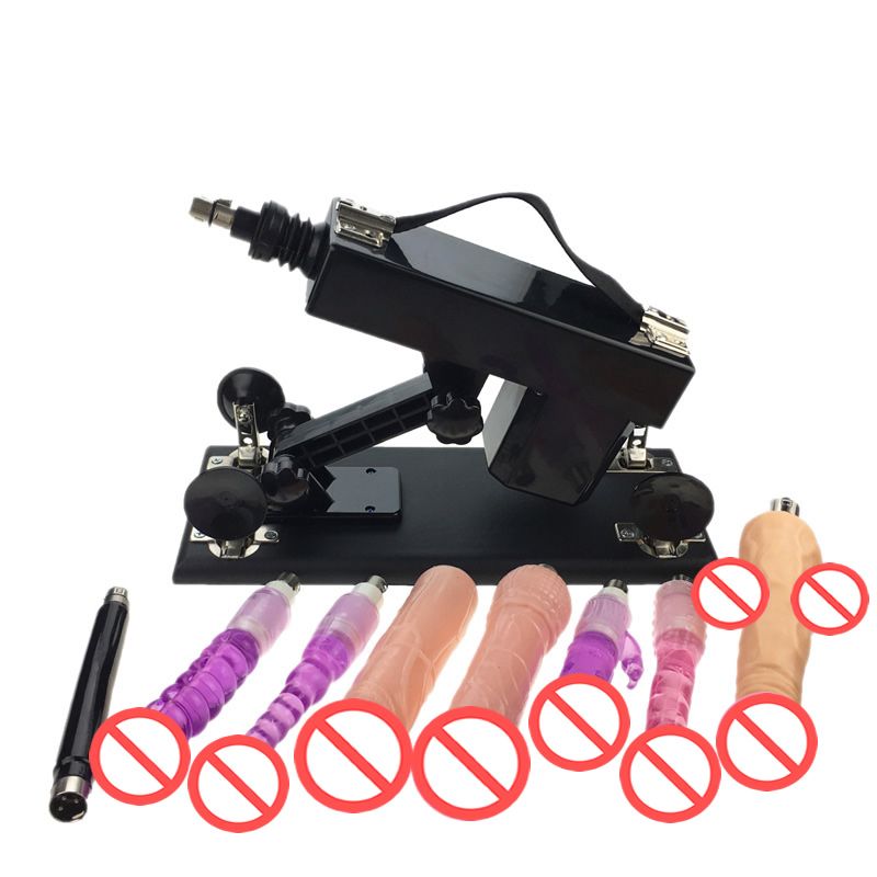 Automatic Sex Machine Gun With Many Dildo Accessories