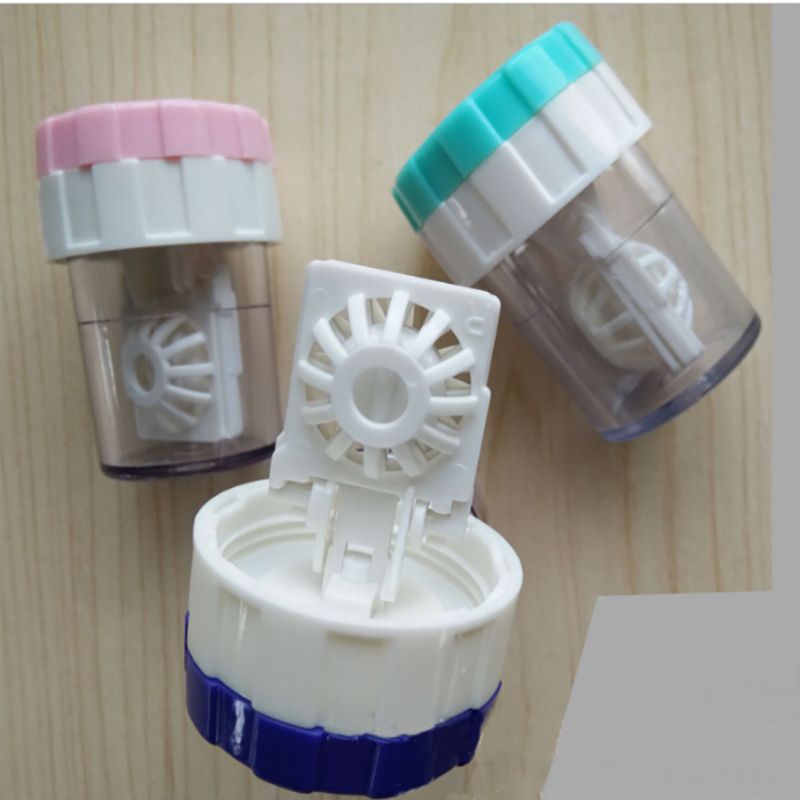 Color Contact Lens Cleaner Case Manual Cleaning Washer Eyewear Care
