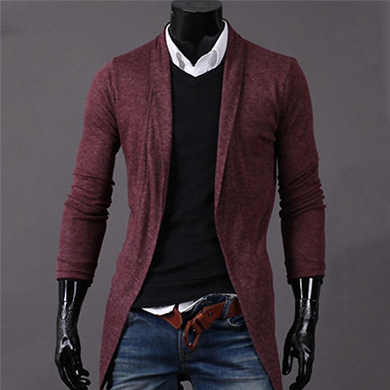 casaco cardigan masculino