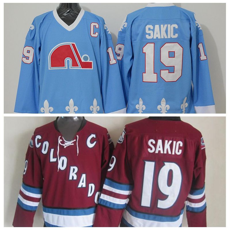 sakic nordiques jersey