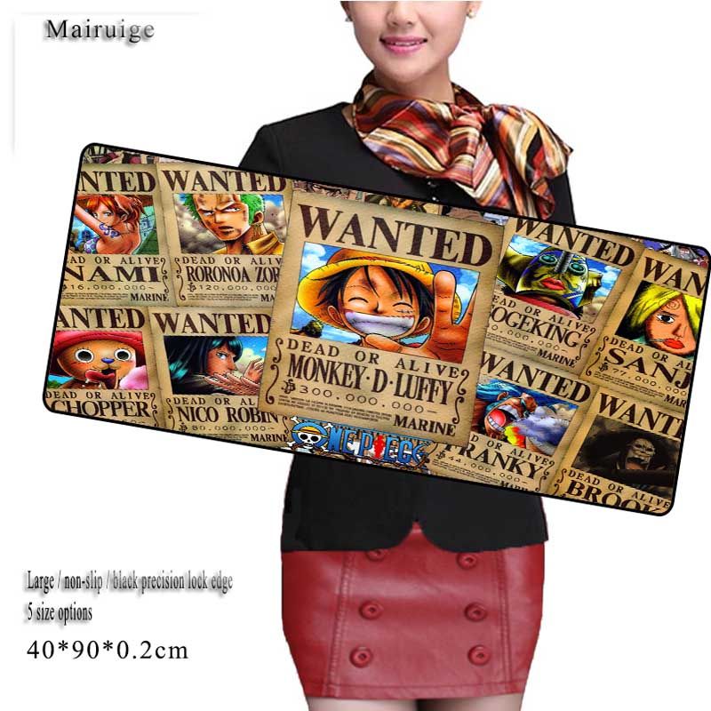 Compre One Piece Anime Poster Alfombrilla De Raton De Gran Tamano Personalizada Negro Precision Cerradura Lateral Antideslizante Oficina Notebook Ordenador Teclado Game Pad A 4 86 Del Jimliu5 Es Dhgate Com