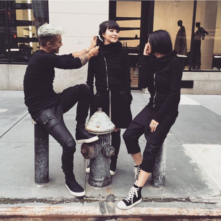 mountain moletom com capuz rick owens