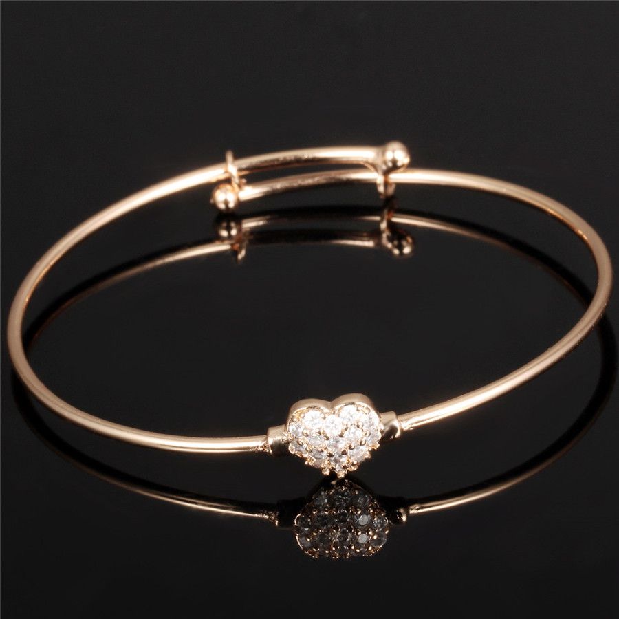 DaoAG-Accessories Silver Charm Bracelets with Earings Diamond Bracelets Adjustable Bangle Bracelets for Women /& Girls