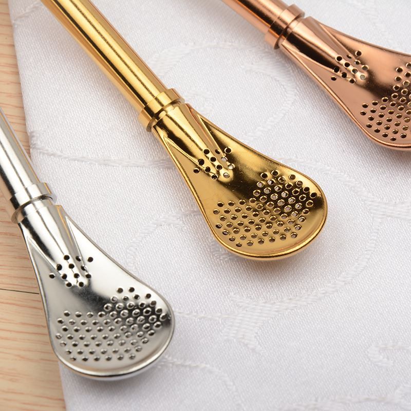 2020 Mate Straw Metal Stainless Steel Straw Tea Bombilla Gourd Drinking