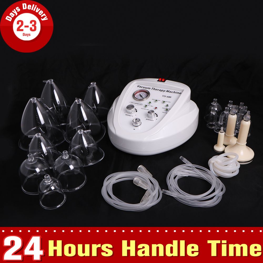 3 Size Cups Vacuum Pump Therapy Breast Enlargement Enhancement Breast