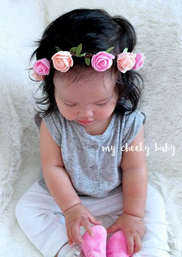 New Baby Garlands Diy Beach Flower Headband Girls Kids Wedding