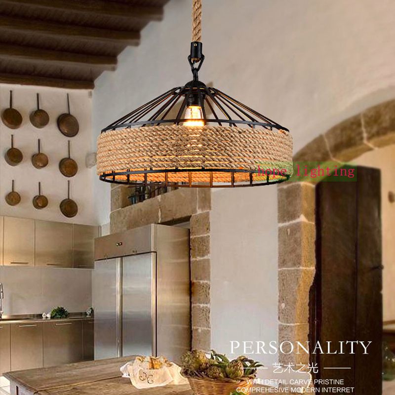 compre lampara de barra vintage luces colgantes led para cafeteria lampara colgante vintage para hogar edison bombilla edison cocina tienda centro