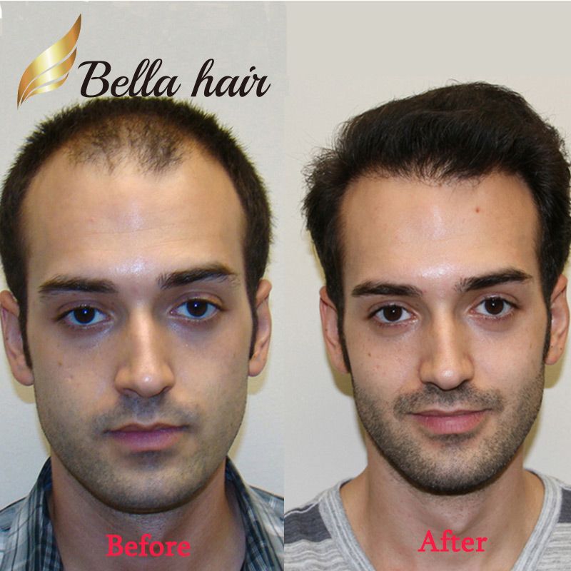 Super Thin Base Men Toupee Hairpieces 10 8inch Mono Lace Or Thin