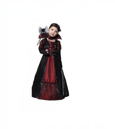 Traje de disfraces de Halloween para niños Disfraz de disfraces para cosplay Disfraz de vampiro hermosa Traje de disfraces de Halloween para niños Disfraz de disfraces para cosplay Disfraz de vampiro hermosa