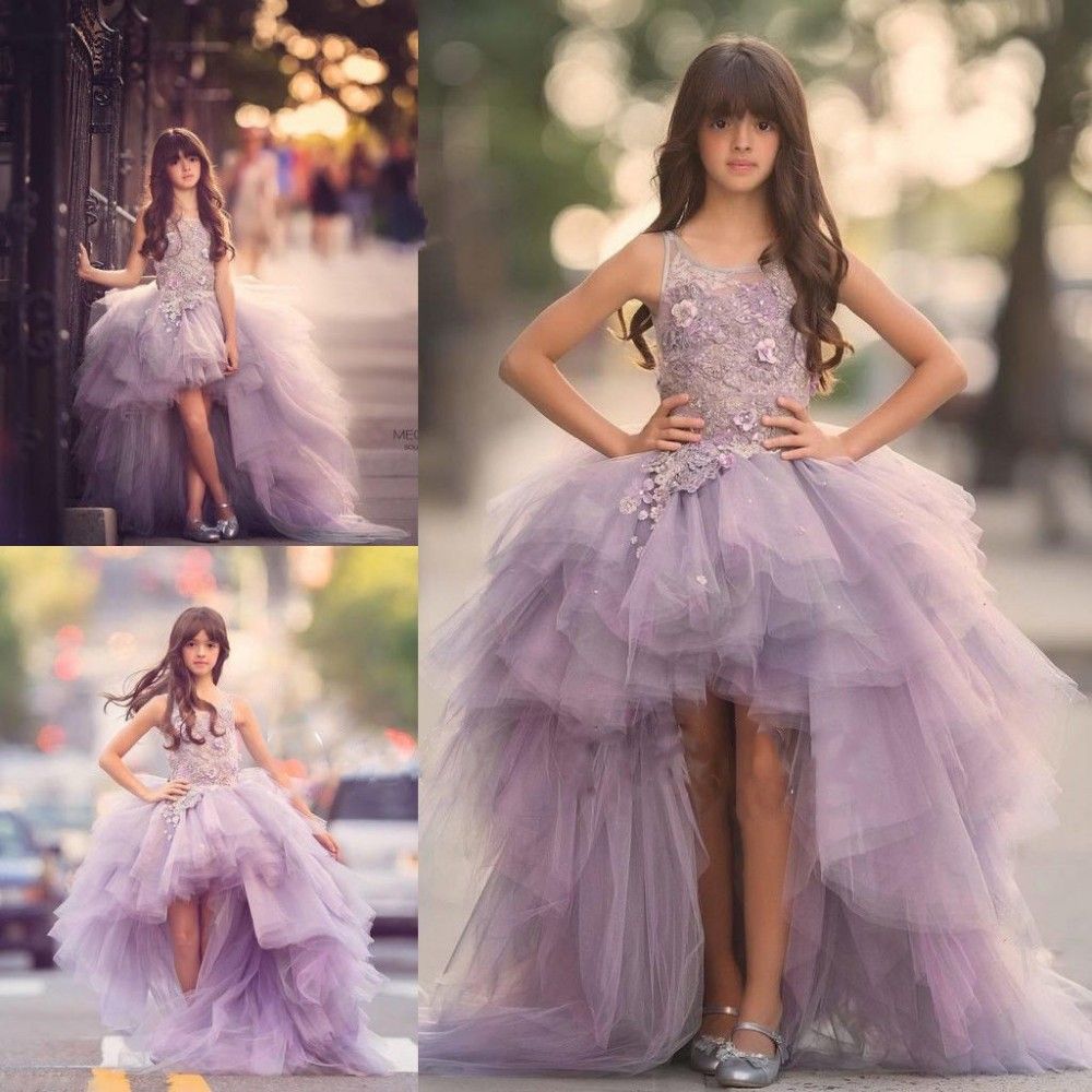 lilac flower girl dresses uk