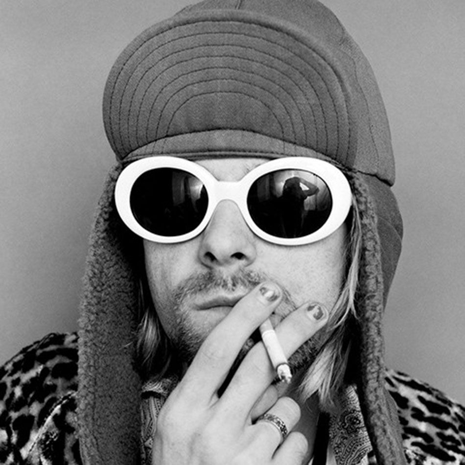 kurt cobain oval sunglasses