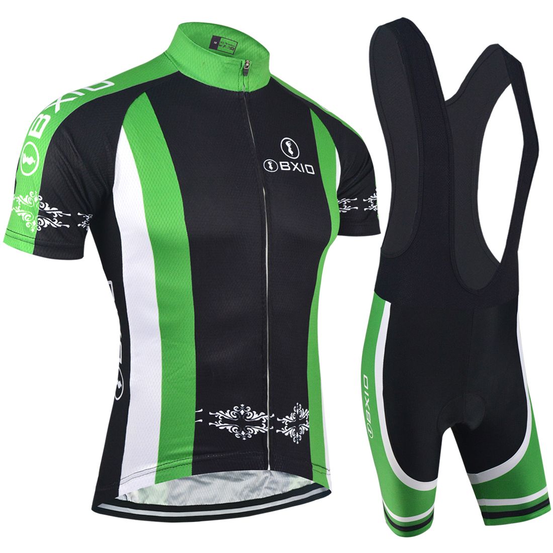 black and green cycling jersey
