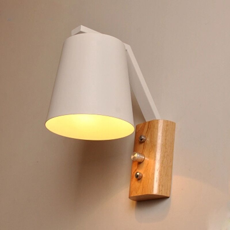 Lámpara de pared LED decorativas de madera modernas E27 luz Lámpara de pared LED decorativas de madera modernas E27 luz