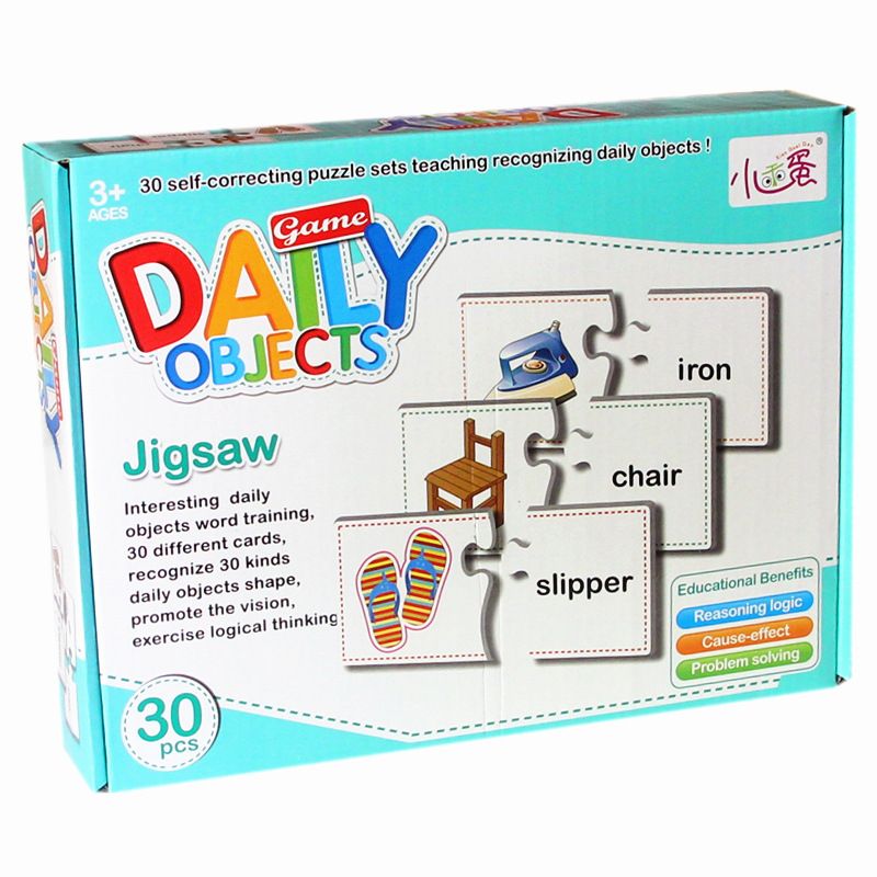 Acquista Puzzle Di Oggetti Quotidiani Puzzle Di Cartone Inglese Illuminismo Inglese Apprendimento Della Prima Infanzia Giochi Di Parole Giochi Bambini A 15 04 Dal Bdtoys Dhgate Com