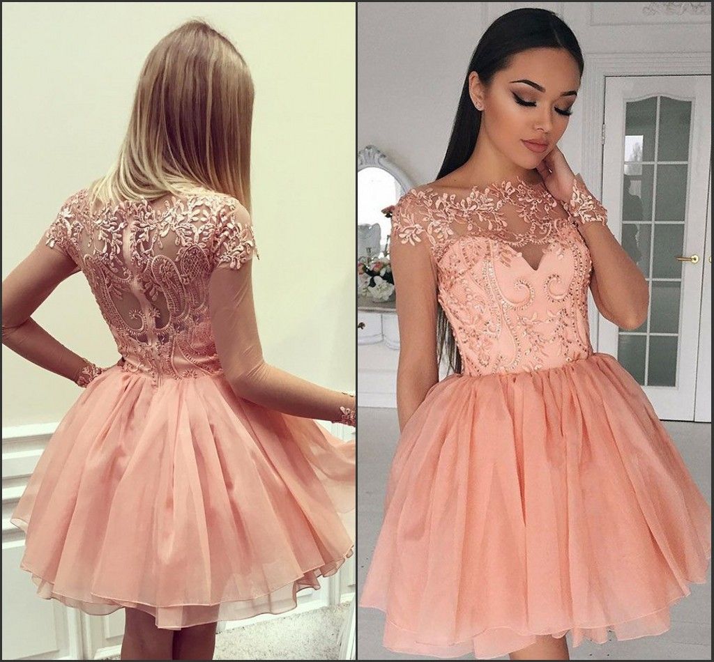 homecoming dresses short long sleeve