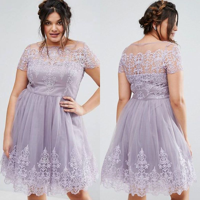 short formal plus size dresses