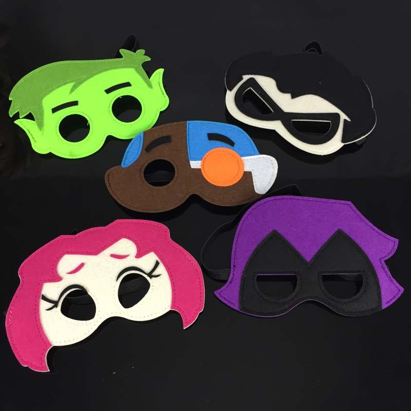 Teen Titans inspirou vestir ou festa de aniversario favor mascaras máscara de cosplay de Halloween Venda Teen Titans inspirou vestir ou festa de aniversario favor mascaras máscara de cosplay de Halloween Venda