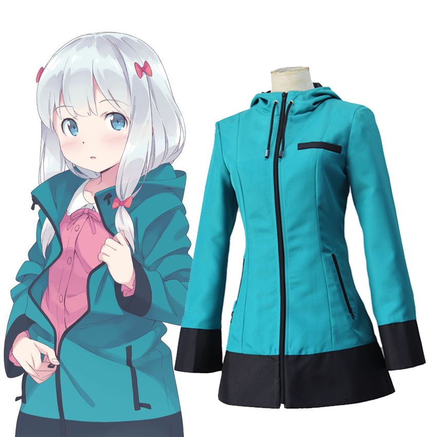 Anime Eromanga Sensei Izumi Sagiri Uniform Hooded Coat Cosplay Costume