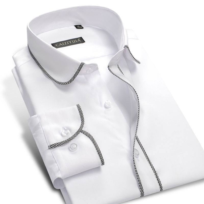 boys white long sleeve dress shirt