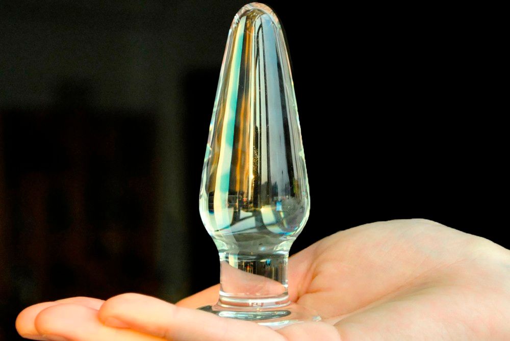 Sharp Pyrex Glass Anal Butt Plug Crystal Vagina Dildo Male Penis Fema